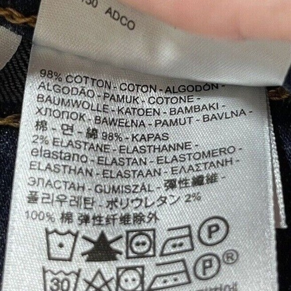 Levi's 514 Regular Fit Straight Leg Denim Jeans Mens 32x32 Modern Low Rise Dark - Picture 9 of 10